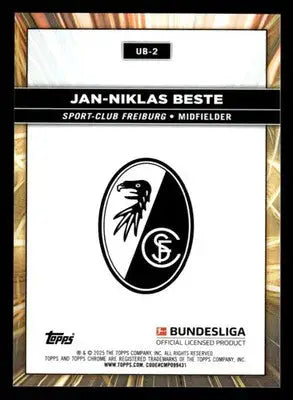 2025 Topps Chrome Bundesliga #UB-2 Jan-Niklas Beste Ultrabeam