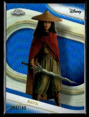 2025 Topps Chrome Disney #192 Raya Blue #054/150 - Trading Card