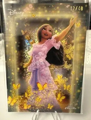 2025 Topps Chrome Disney #CM-3 Isabela Casa Madrigal Shadowbox 12/40 SSP BJMY - Trading Card
