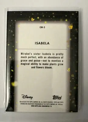 2025 Topps Chrome Disney #CM-3 Isabela Casa Madrigal Shadowbox 12/40 SSP BJMY - Trading Card