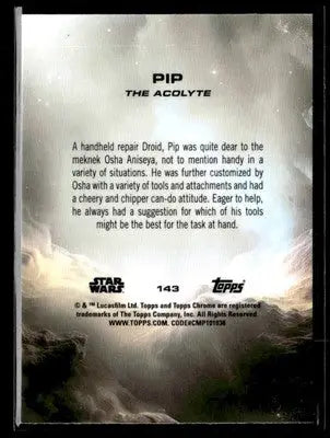 2025 Topps Chrome Sapphire Edition Star Wars #143 Pip