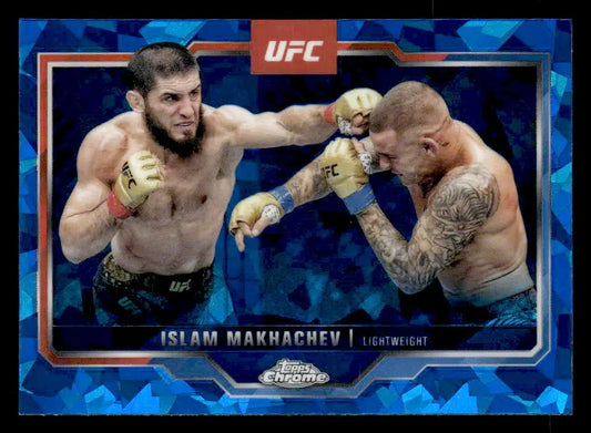 UFC trading card Islam Makhachev 2025 Topps Chrome Sapphire Edition UFC card
