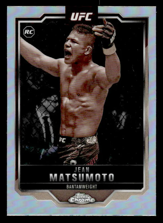 UFC trading card featuring Jean Matsumoto from 2025 Topps Chrome UFC collection