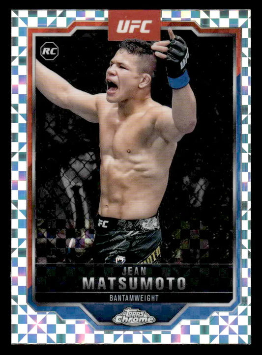UFC trading card featuring Jean Matsumoto from 2025 Topps Chrome UFC series