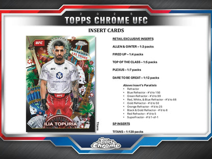 2025 Topps Chrome UFC 6-Pack Blaster Box