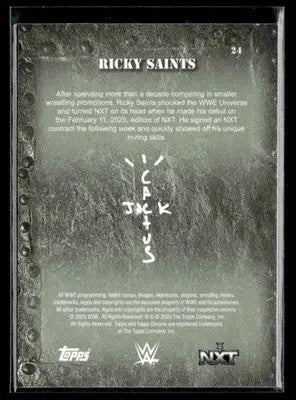 2025 Topps Chrome WWE x Cactus Jack #24 Ricky Saints