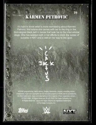 2025 Topps Chrome WWE x Cactus Jack #29 Karmen Petrovic