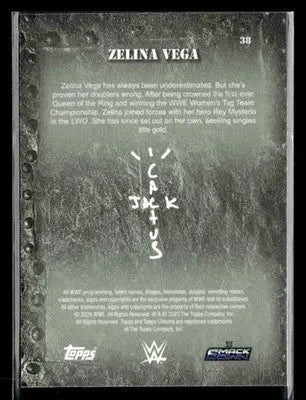 2025 Topps Chrome WWE x Cactus Jack #38 Zelina Vega