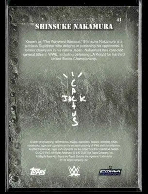 2025 Topps Chrome WWE x Cactus Jack #41 Shinsuke Nakamura