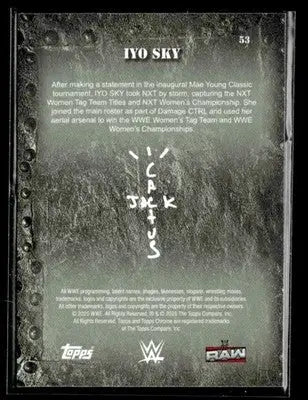 2025 Topps Chrome WWE x Cactus Jack #53 IYO SKY