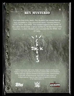 2025 Topps Chrome WWE x Cactus Jack #6 Rey Mysterio