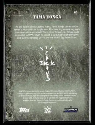 2025 Topps Chrome WWE x Cactus Jack #65 Tama Tonga