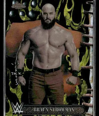 2025 Topps Chrome WWE x Cactus Jack #68 Braun Strowman Black & Yellow