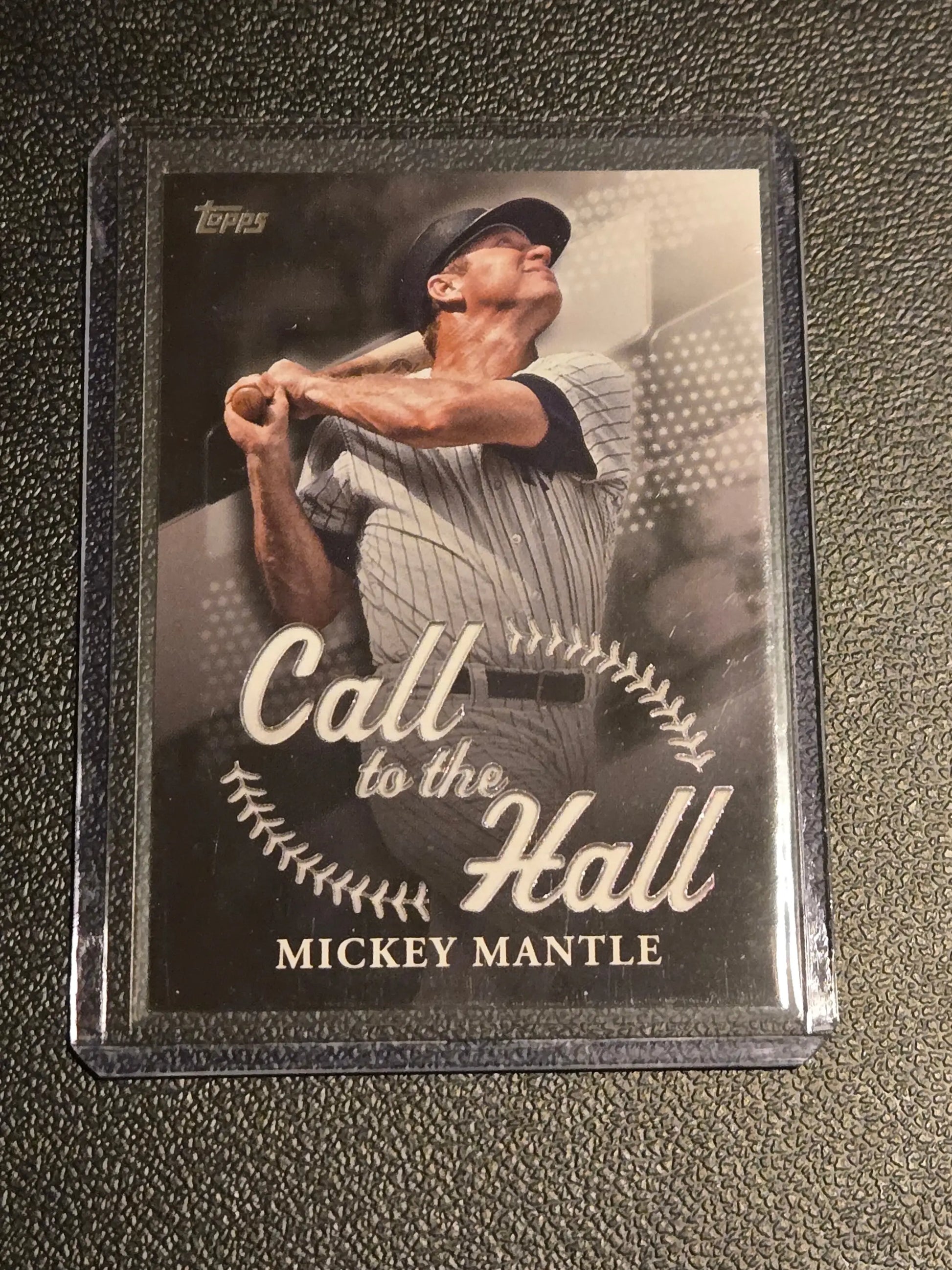 Mickey Mantle baseball trading card from 2025 Topps Call to the Hall series