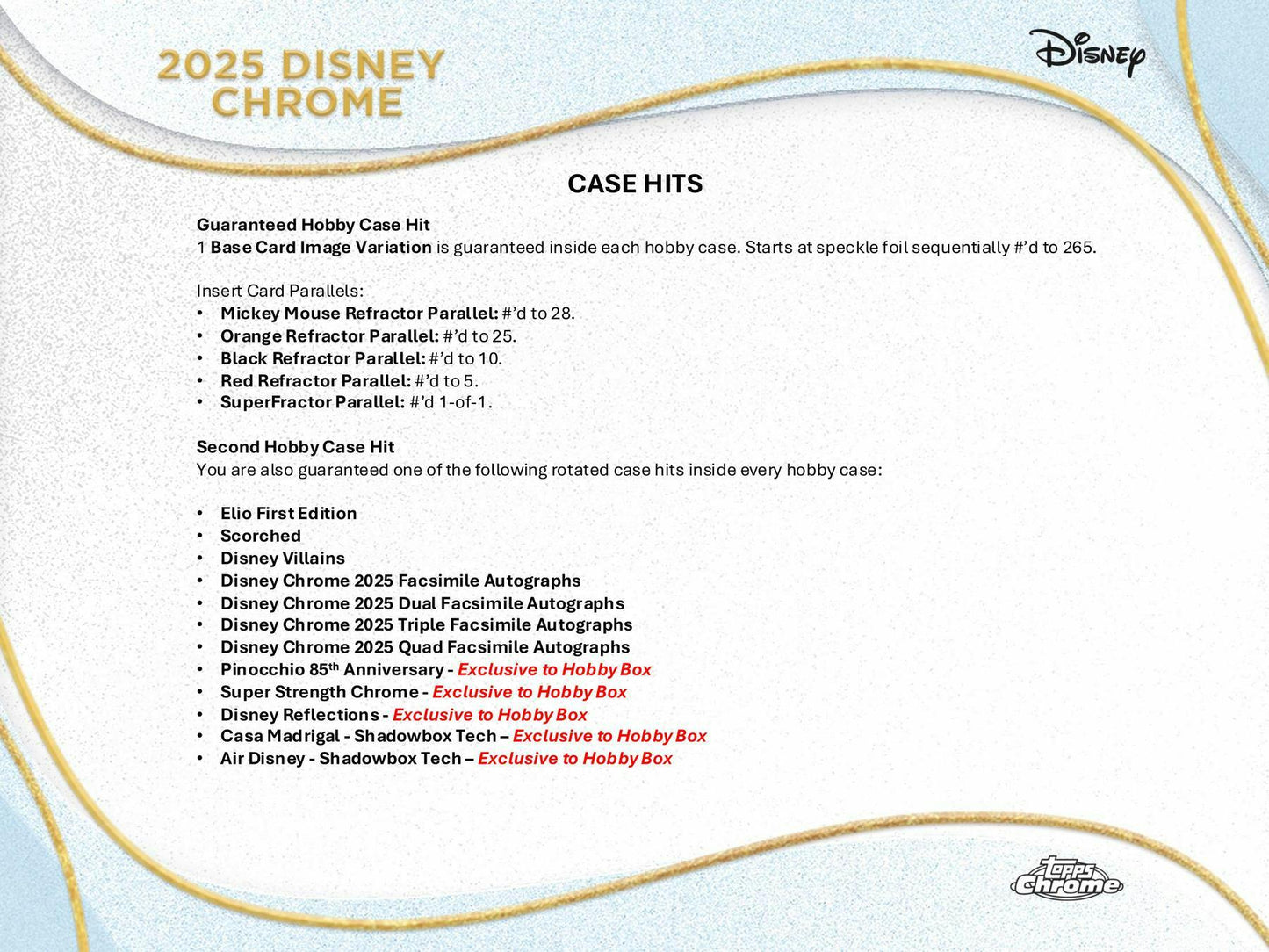 2025 Topps Disney Chrome Hobby Box | Columbia Sports Cards