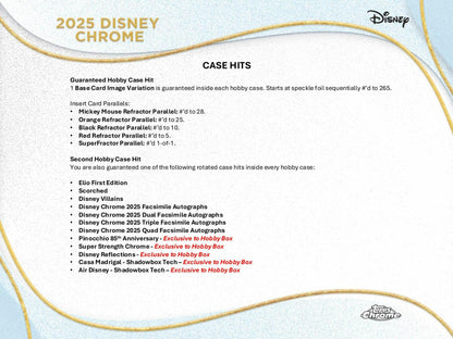 2025 Topps Disney Chrome Hobby Box | Columbia Sports Cards