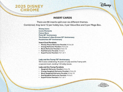 2025 Topps Disney Chrome Hobby Box | Columbia Sports Cards