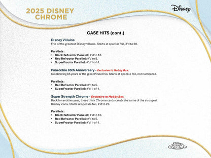 2025 Topps Disney Chrome Hobby Box | Columbia Sports Cards