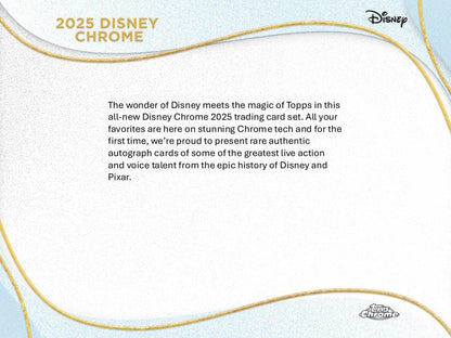 2025 Topps Disney Chrome Hobby Box | Columbia Sports Cards