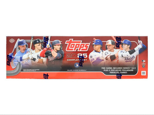 2025 Topps Factory Set Baseball with complete set including Series 1 & 2 and foilboard parallels