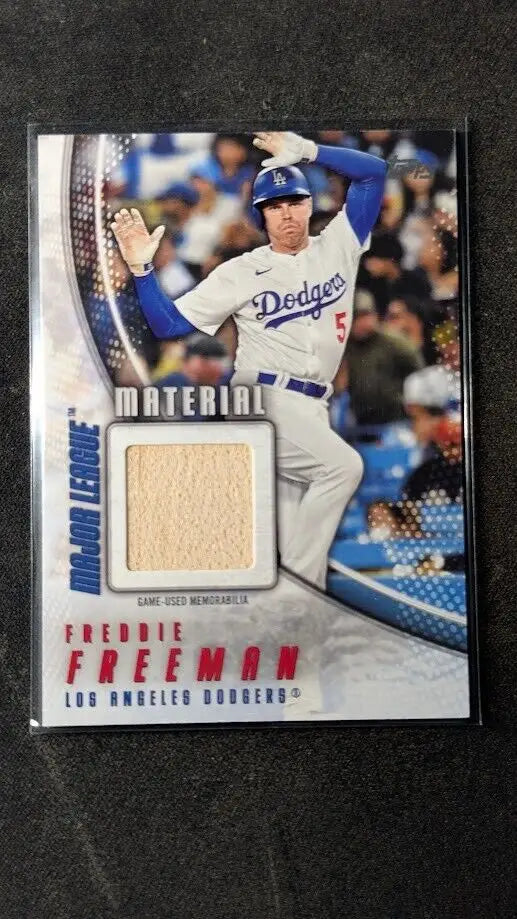Freddie Freeman Major League Material Relics Bat card from 2025 Topps collection