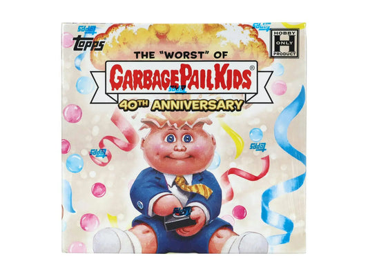 Collectible Garbage Pail Kids trading card box featuring a character from 2025 Topps GPK