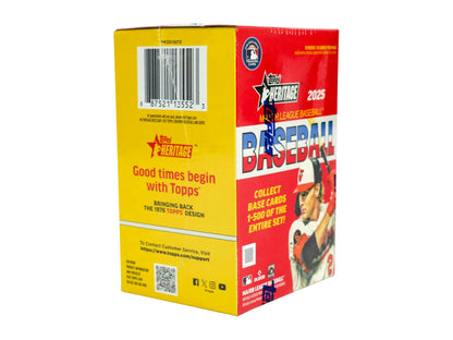 2025 Topps Heritage Baseball 8-Pack Blaster Box