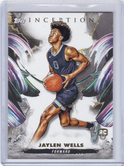 Basketball trading card of Jaylen Wells Memphis Grizzlies from 2025 TOPPS INCEPTION