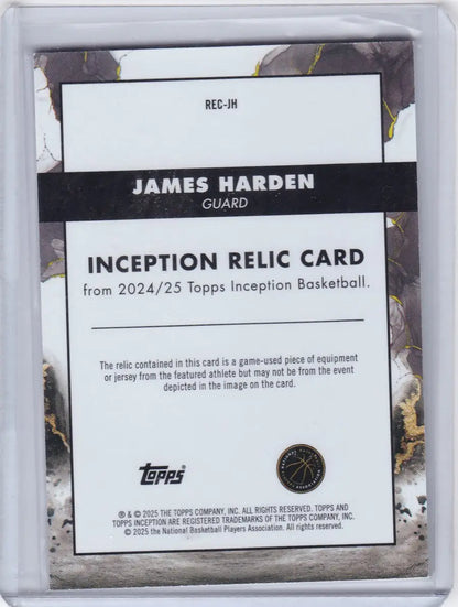 Basketball trading card featuring James Harden from Topps Inception Los Angeles Clippers