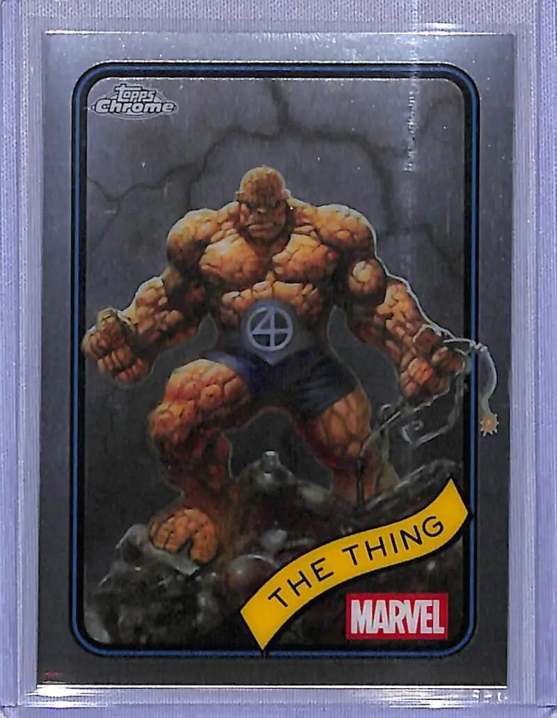 Topps Marvel Chrome The Thing card from 2025 Topps Marvel Chrome #109 NM-MT
