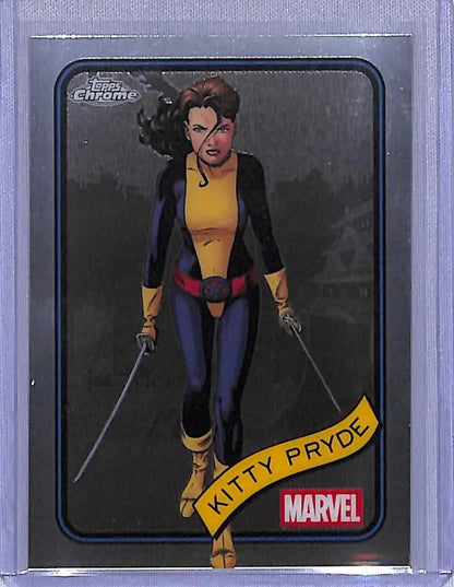 Kitty Pryde Marvel trading card from 2025 Topps Marvel Chrome series