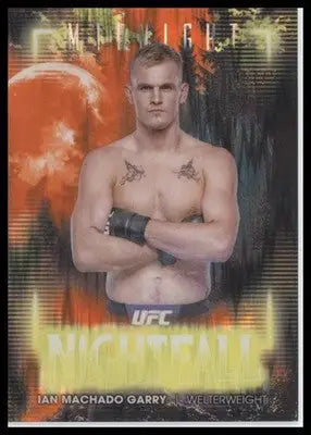 Ian Machado Garry UFC trading card from 2025 Topps Midnight UFC Nightfall Dusk series