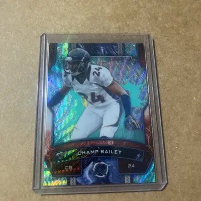 Champ Bailey football card from 2025 Topps Resurgence Champ series featuring refractor design