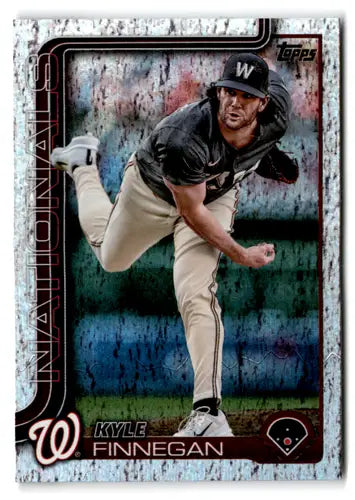 Baseball trading card featuring Kyle Finnegan from 2025 Topps Sandglitter with original gloss