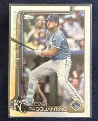 2025 Topps Series 1 #349 Vinnie Pasquantino Rainbow Foil - Kansas City Royals