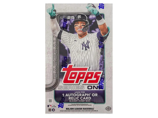 2025 Topps Series 1 Baseball Hobby Box with rainbow foil and foil parallel cards