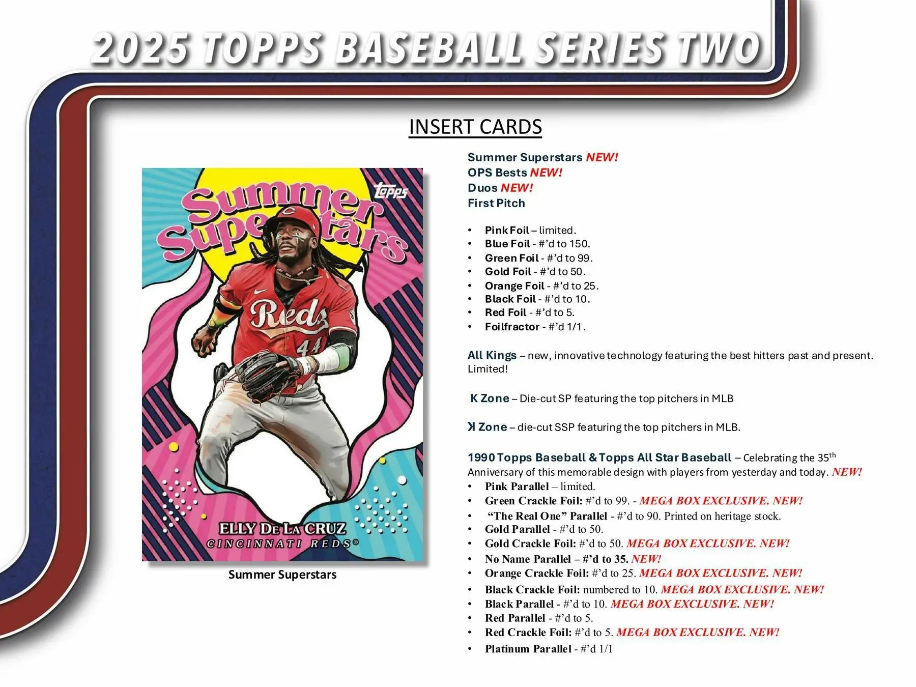 2025 Topps Series 2 Baseball 7-Pack Blaster Box with retail exclusive holo foil parallel