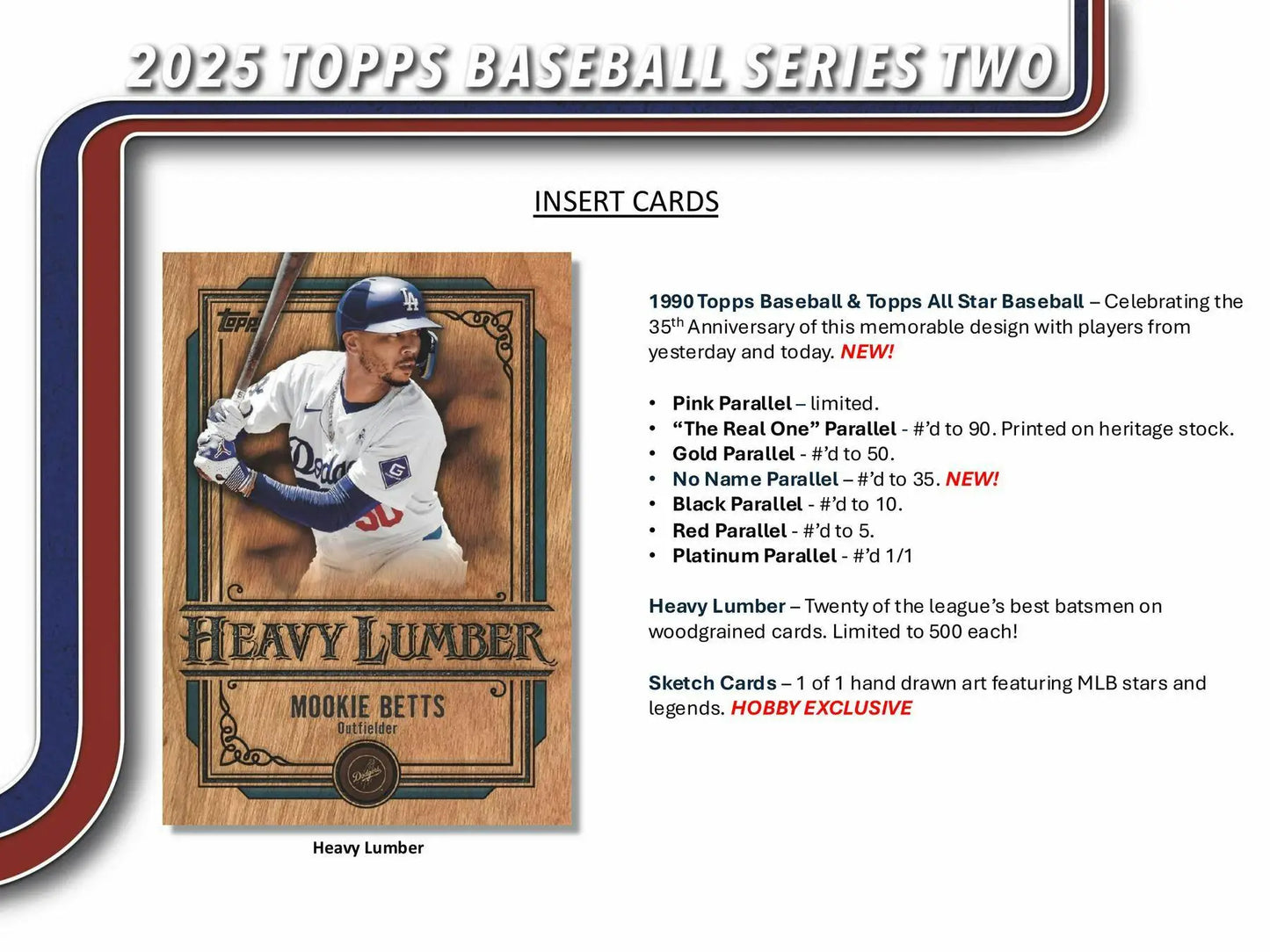 Hobby exclusive rainbow foil Baseball card insert from 2025 Topps Series 2 Hobby Box