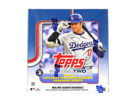 2025 Topps Series 2 Baseball Mega Box with exclusive cards and collectibles