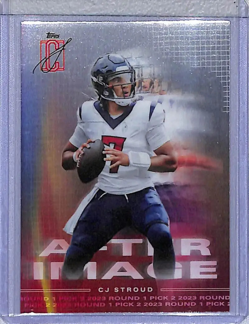 CJ Stroud football card from 2025 Topps Signature Class After Image series