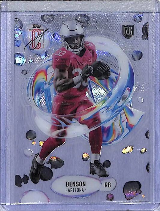 Football trading card of Trey Benson from 2025 Topps Signature Class Fluidity series