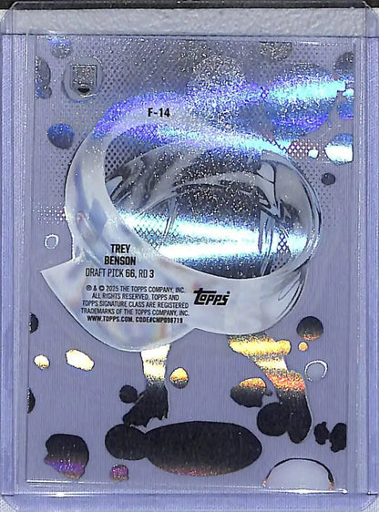 Trey Benson football card from 2025 Topps Signature Class Fluidity series