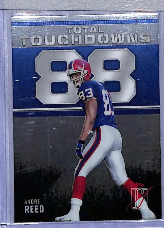 Andre Reed football card from 2025 Topps Signature Class Zone Out series