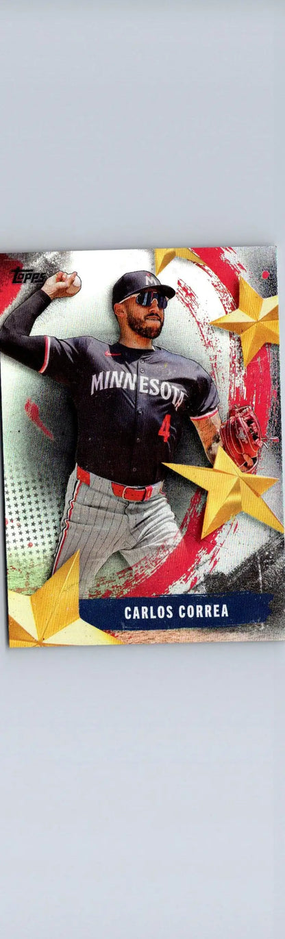 Carlos Correa baseball card from 2025 Topps Stars of MLB series