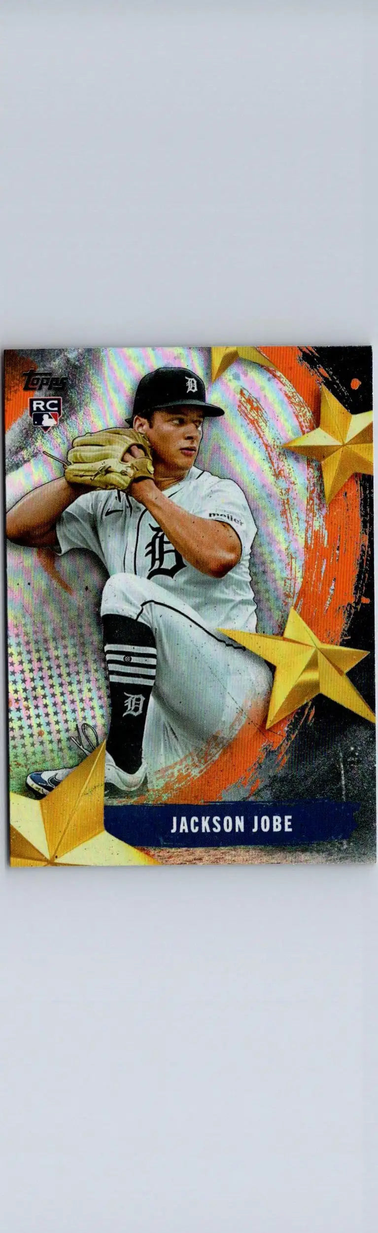 Jackson Jobe baseball card from 2025 Topps Stars of MLB series featuring Jobe Stars