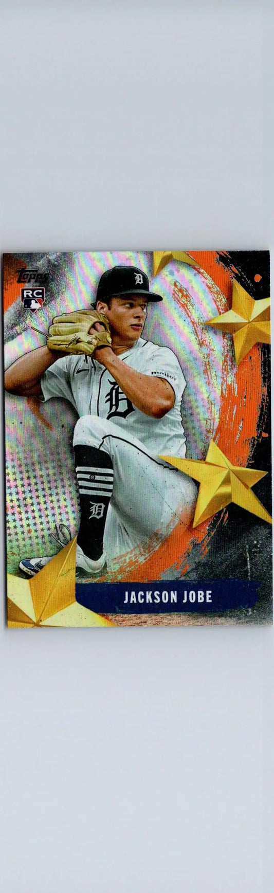 Jackson Jobe baseball card from 2025 Topps Stars of MLB series featuring Jobe Stars