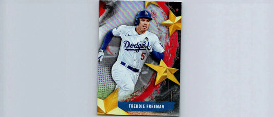 Freddie Freeman baseball card from 2025 Topps Stars of MLB series featuring Freeman Stars