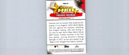 Freddie Freeman baseball card from 2025 Topps SMLB-42 Freddie Freeman Stars of MLB