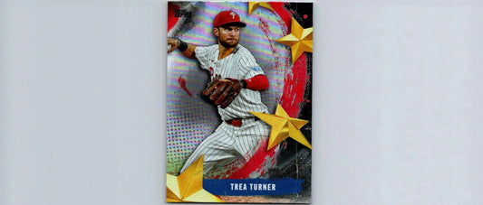 2025 Topps Trea Turner Stars of MLB baseball card featuring Trea Turner stars