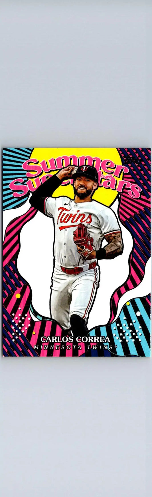 Carlos Correa baseball card from 2025 Topps Summer Superstars collection